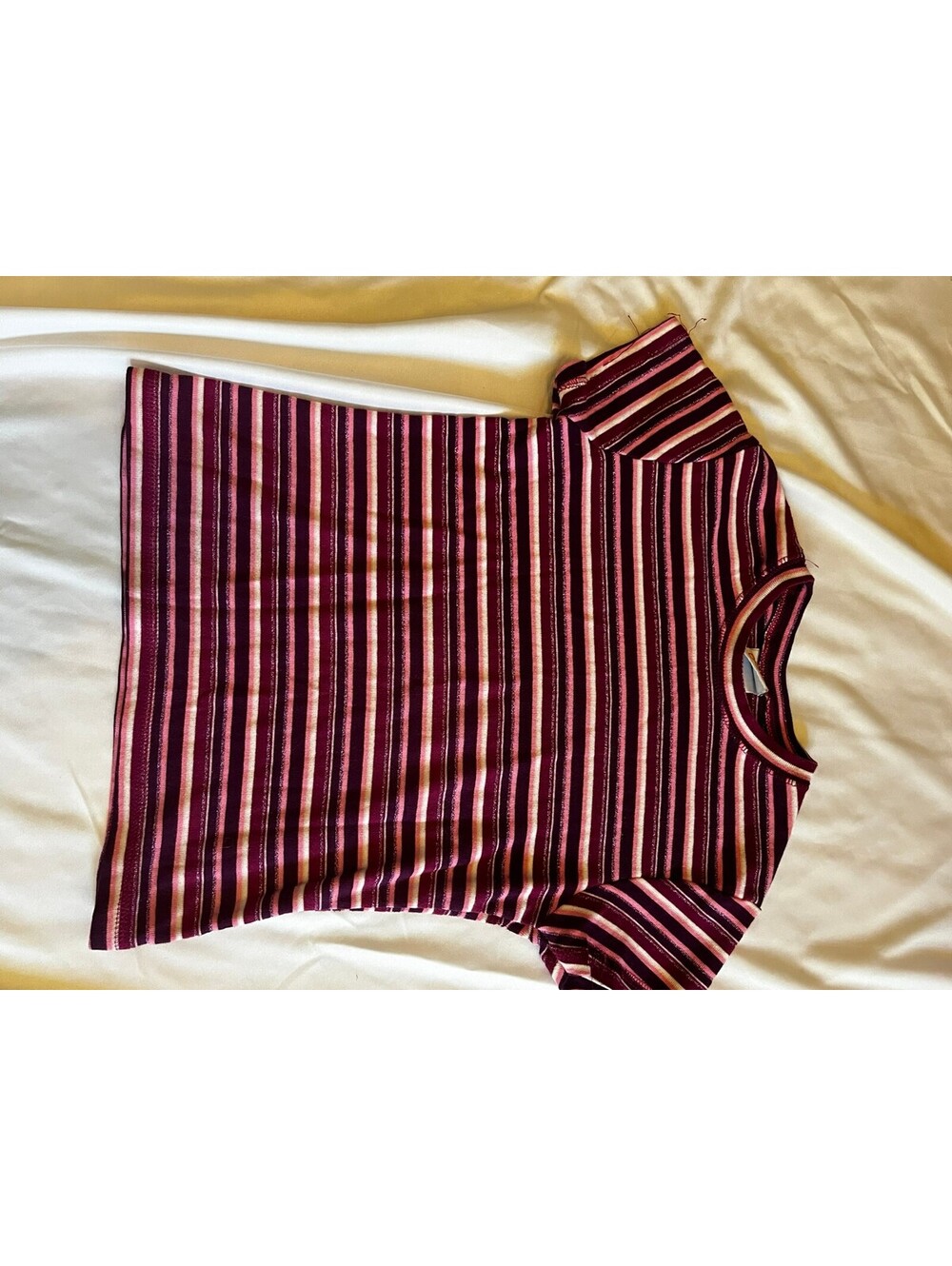 Sandy and Basic striped short sleeve top girls